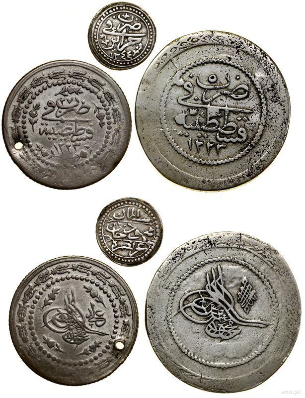 Turcja, zestaw 3 monet