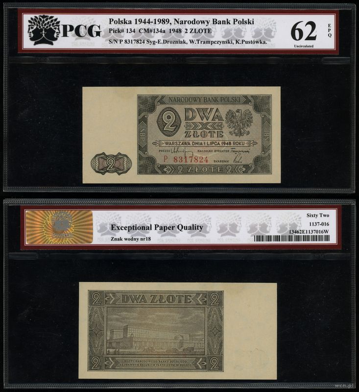 Polska, 2 złote, 1.07.1948