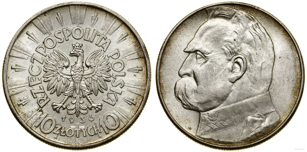 Polska, 10 złotych, 1936