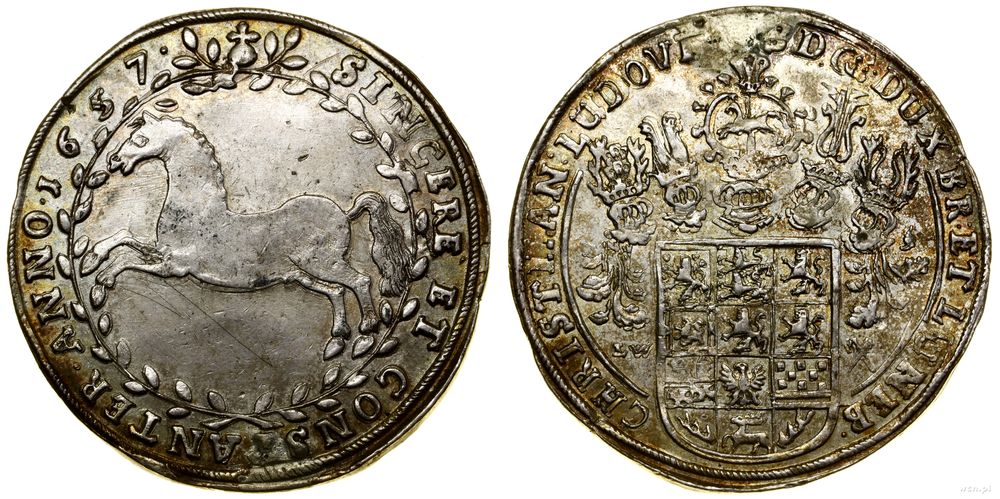 Niemcy, talar, 1657 LW