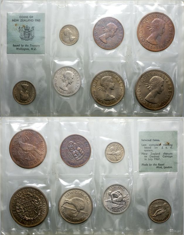 Nowa Zelandia, zestaw rocznikowy, 1965