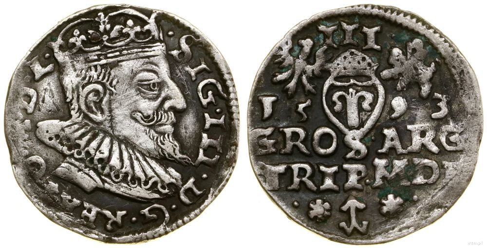 Polska, trojak, 1593