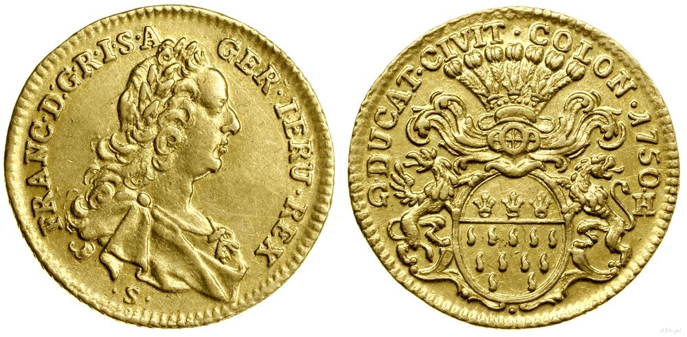 Niemcy, dukat, 1750 GH