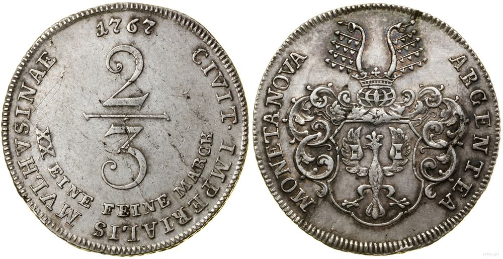 Niemcy, 2/3 talara (gulden), 1767