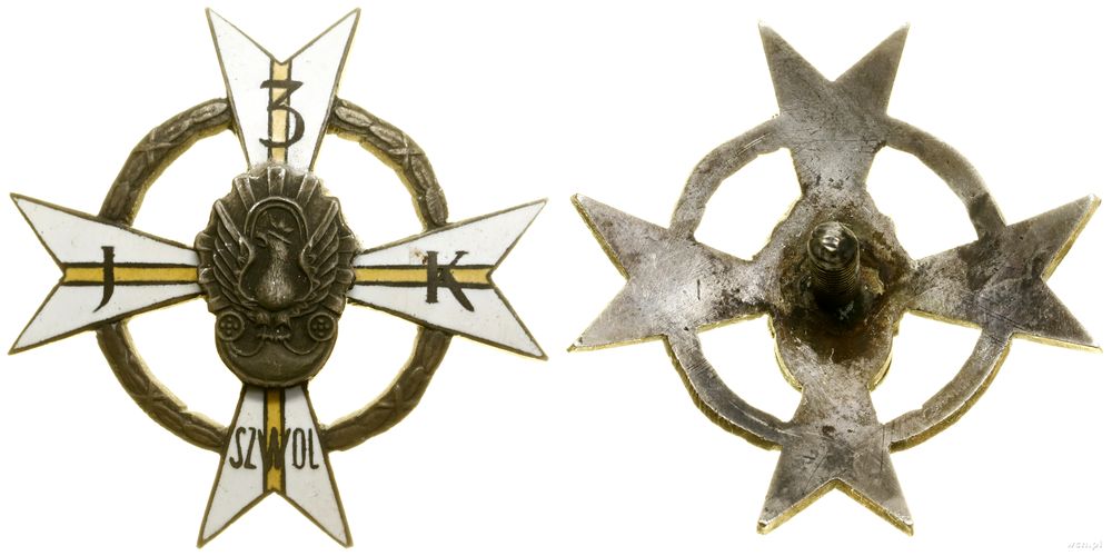 Polska, 3. Pułk Szwoleżerów Mazowieckich – oficerska odznaka pamiątkowa (kopia)