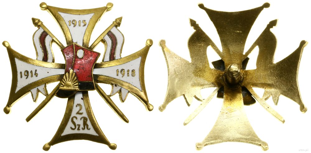Polska, 2. Pułk Szwoleżerów Rokitniańskich – oficerska odznaka pamiątkowa (kopia)