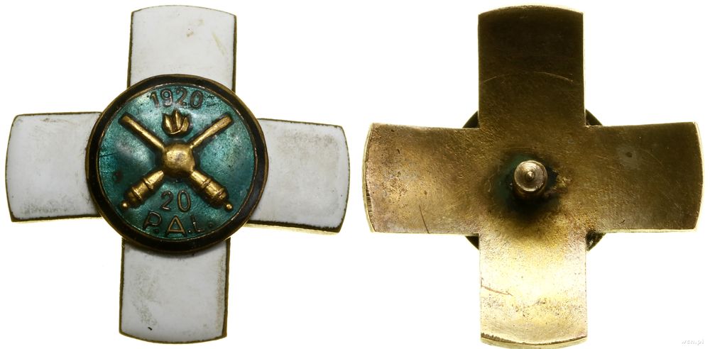 Polska, 20. Pułk Artylerii Polowej – oficerska odznaka pamiątkowa (kopia)