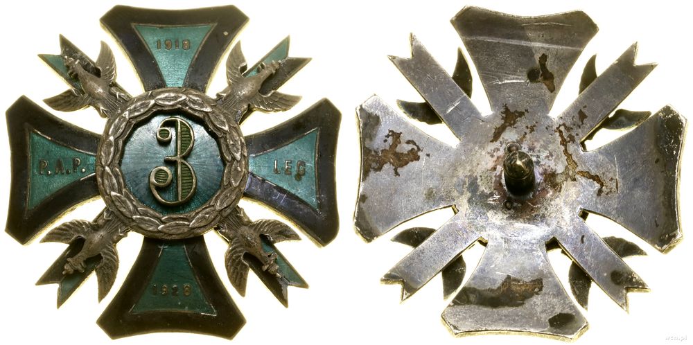 Polska, 3. Pułk Artylerii Polowej – oficerska odznaka pamiątkowa (kopia)