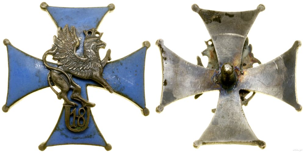 Polska, 18. Pułk Ułanów Pomorskich – oficerska odznaka pamiątkowa (kopia)