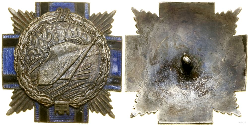 Polska, 22. Pułk Piechoty – oficerska odznaka pamiątkowa (kopia)