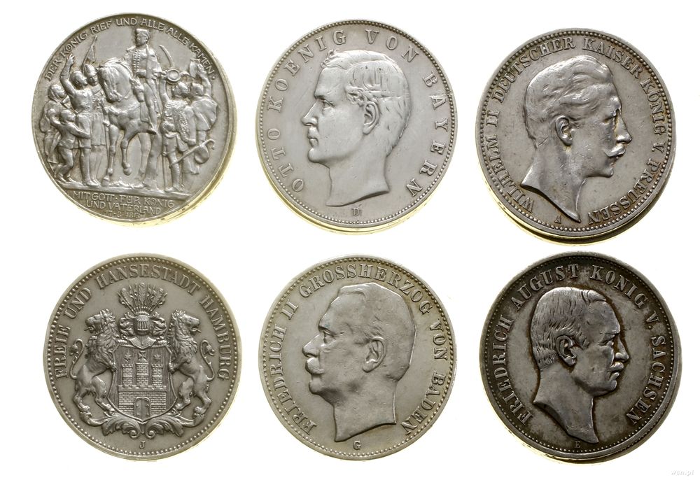 Niemcy, zestaw 10 x 3 marki