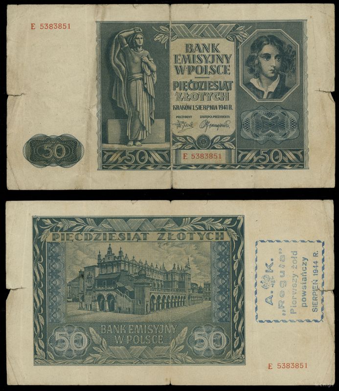 Polska, 50 złotych, 1.08.1941