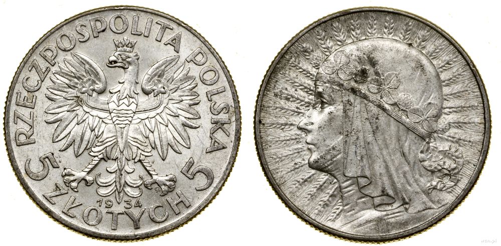Polska, 5 złotych, 1934
