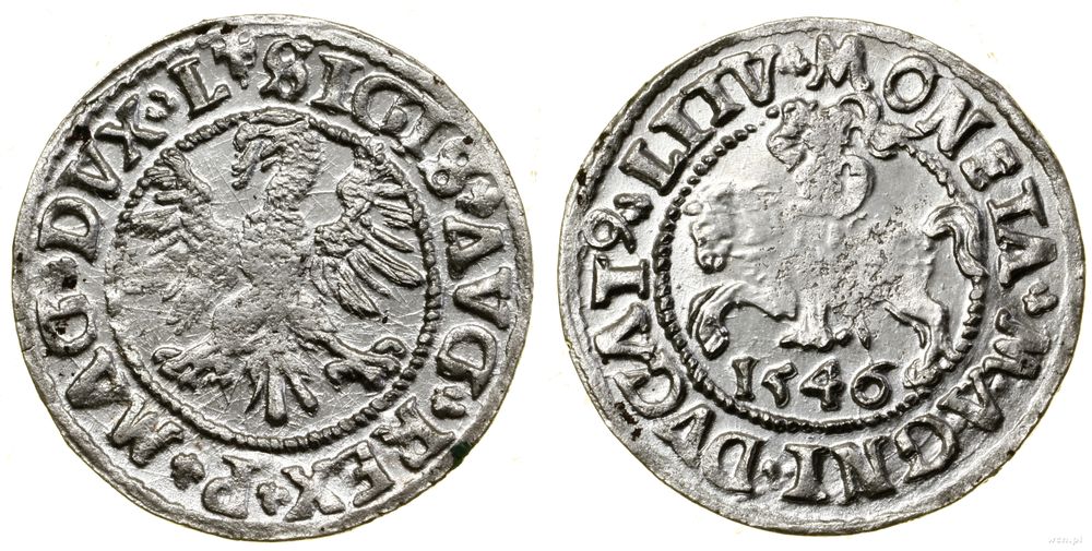 Polska, półgrosz, 1546