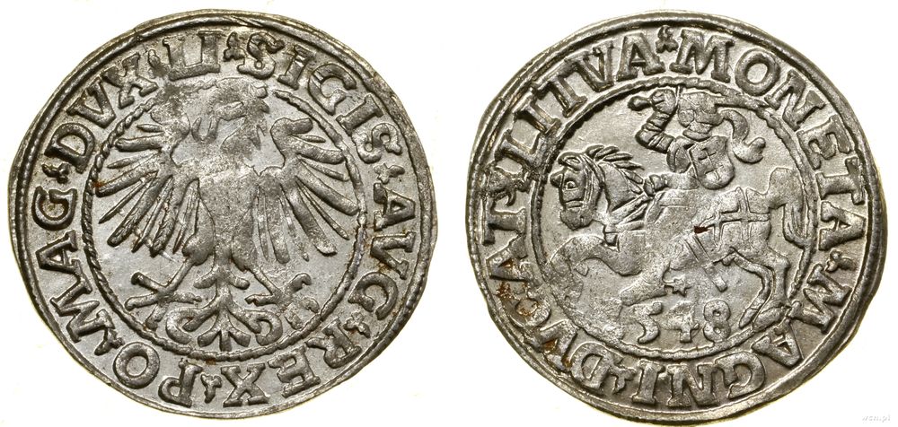 Polska, półgrosz, 1548