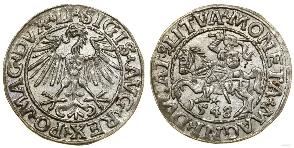 Polska, półgrosz, 1548