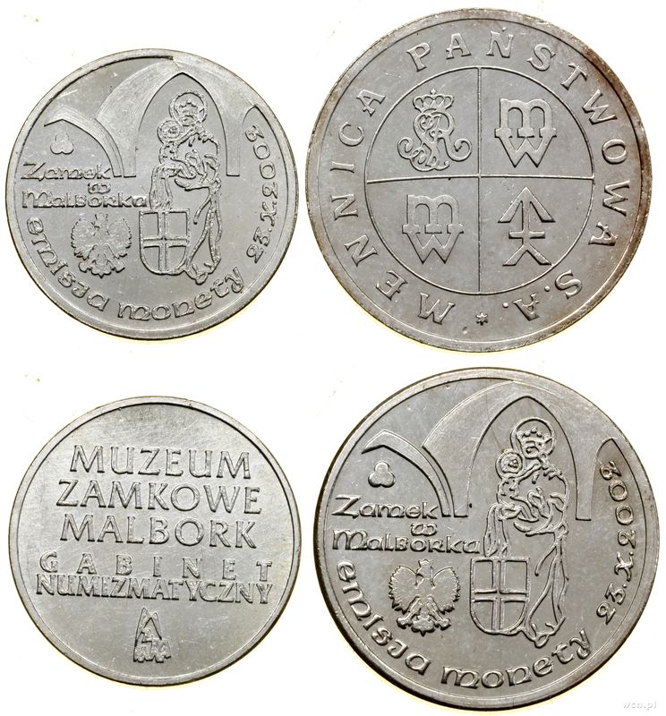 Polska, zestaw 2 żetonów, 2002