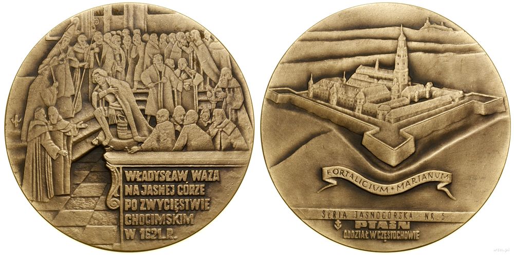 Polska, medal z serii jasnogórskiej – Klasztor na Jasnej Górze