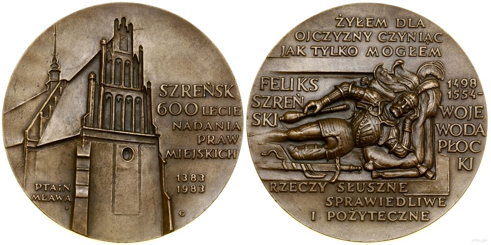 Polska, 600 lat Szreńska, 1983