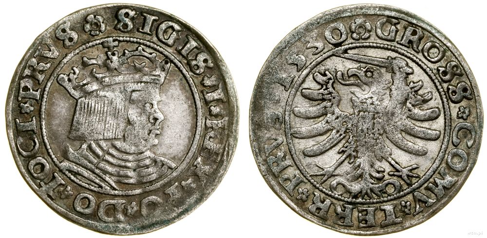 Polska, grosz, 1530
