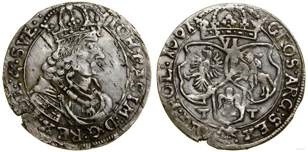 Polska, szóstak, 1661 TT