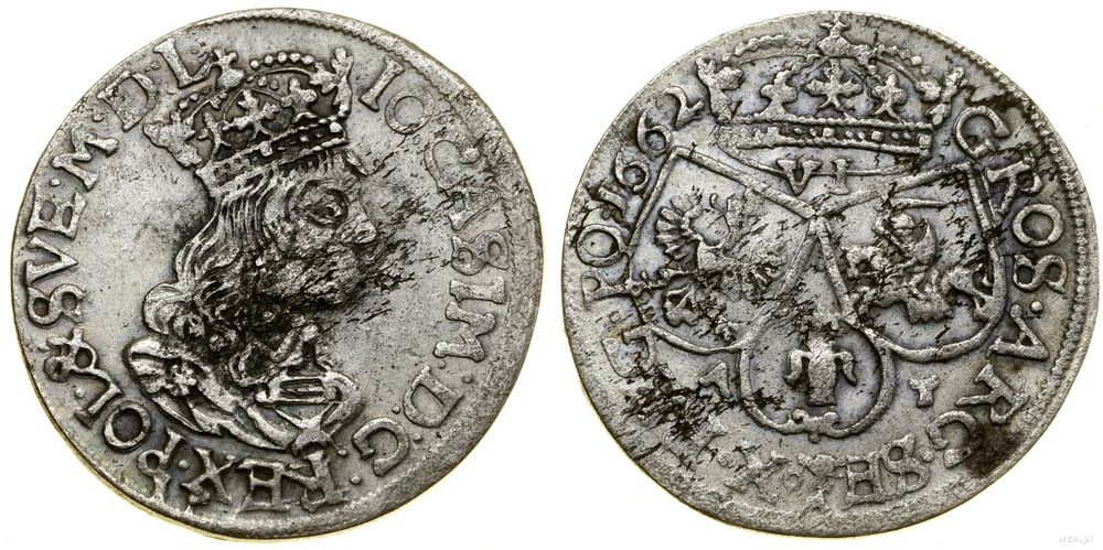 Polska, szóstak, 1662 AT