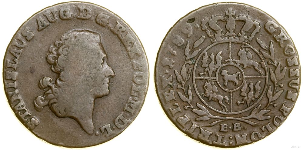 Polska, trojak, 1789 EB