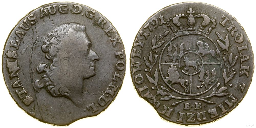 Polska, trojak, 1791