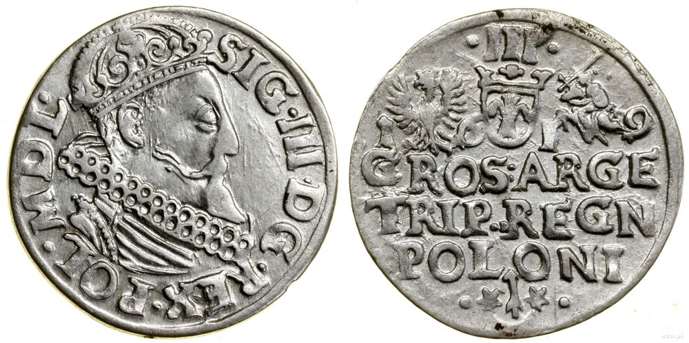 Polska, trojak, 1619
