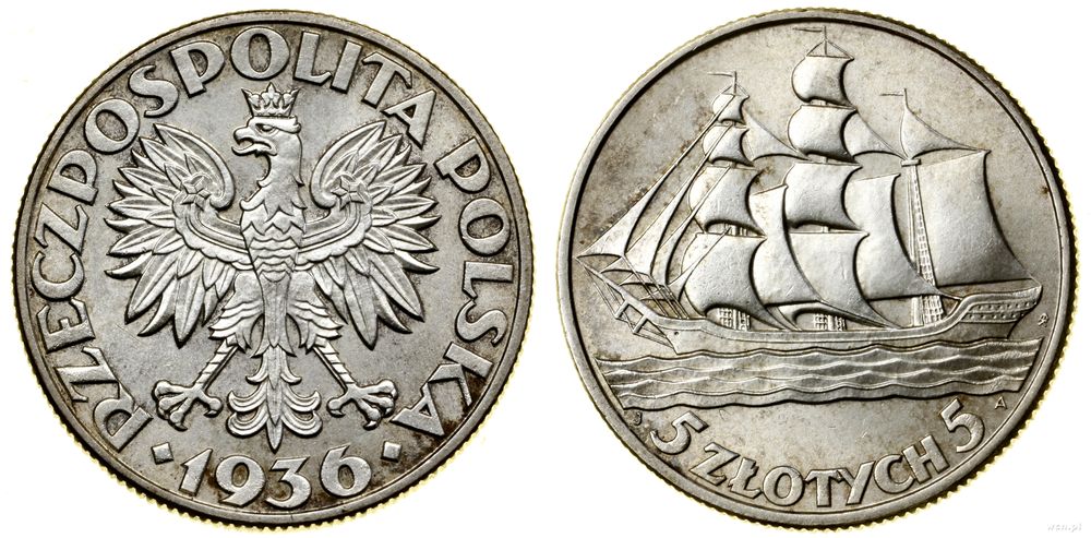 Polska, 5 złotych, 1936