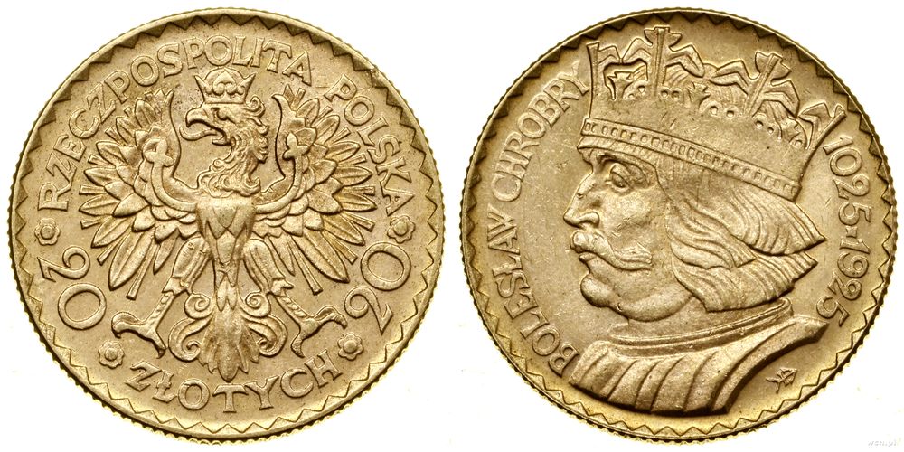 Polska, 20 złotych, 1925