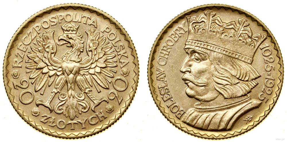 Polska, 20 złotych, 1925