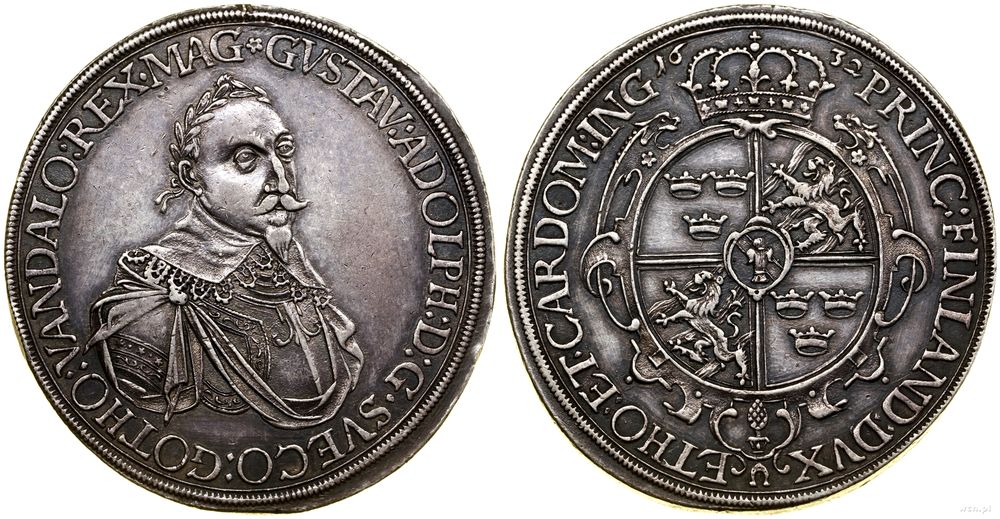 Szwecja, talar okupacyjny, 1632