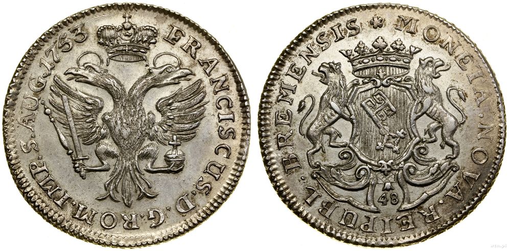 Niemcy, 48 szylingów (gulden), 1753