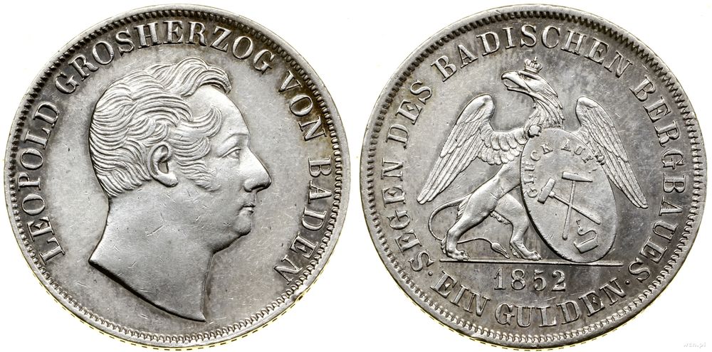 Niemcy, gulden (Ausbeutegulden), 1852