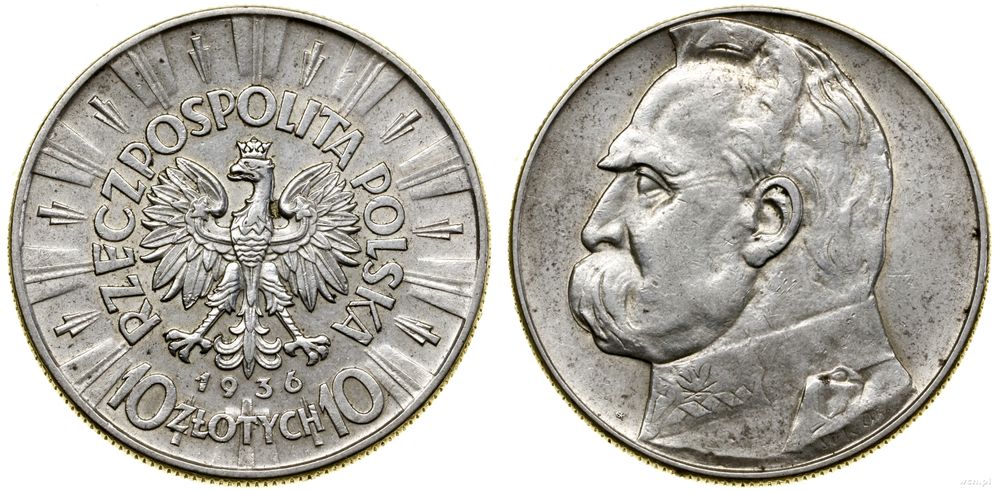 Polska, 10 złotych, 1936