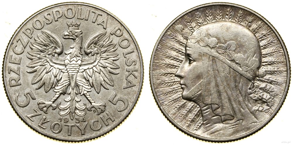Polska, 5 złotych, 1934