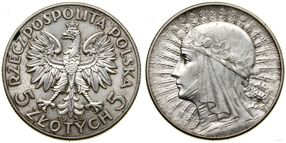 Polska, 5 złotych, 1934