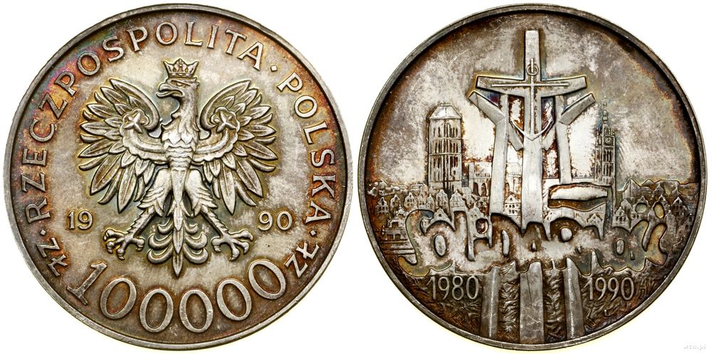 Polska, 100.000 złotych, 1990