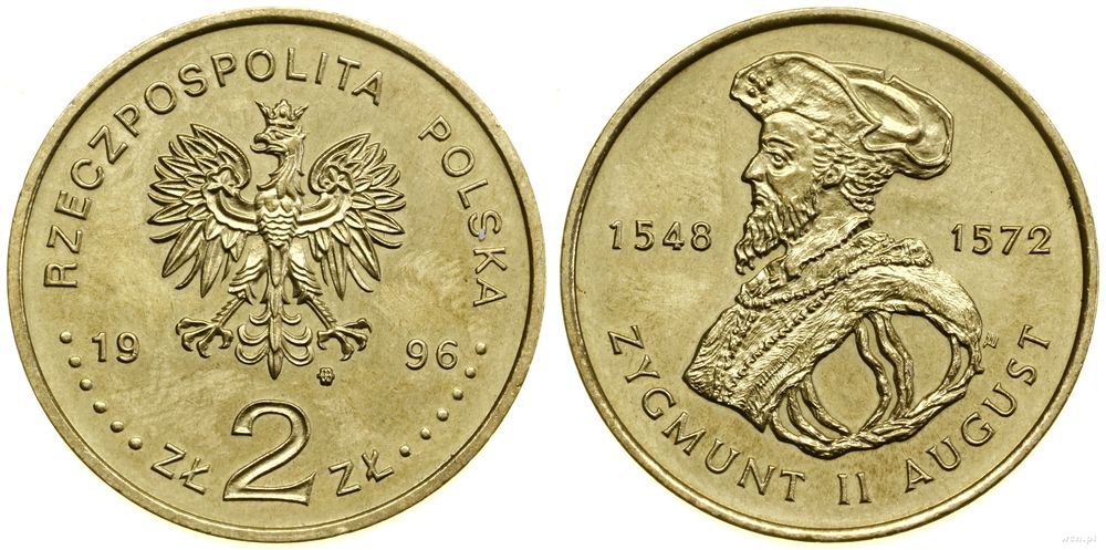 Polska, 2 złote, 1996