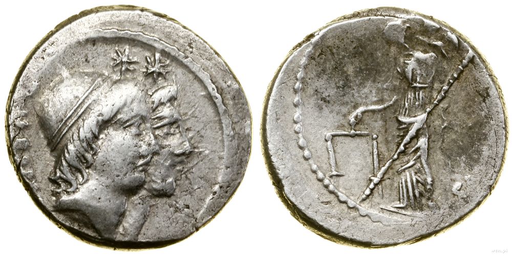 Republika Rzymska, denar, 46 pne