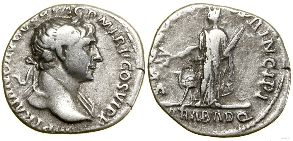 Cesarstwo Rzymskie, denar, (112–114)