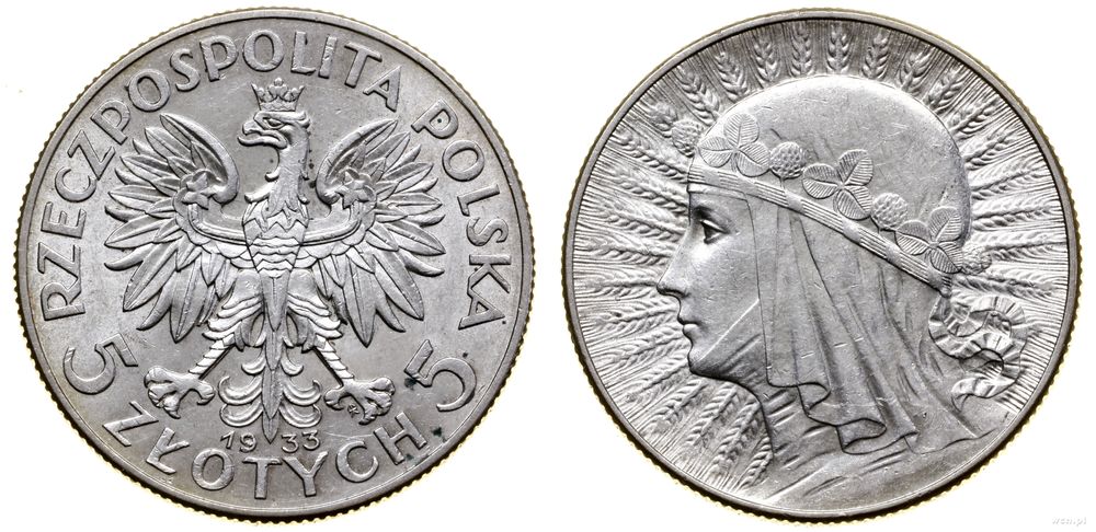 Polska, 5 złotych, 1933