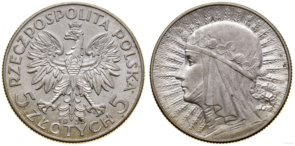 Polska, 5 złotych, 1933