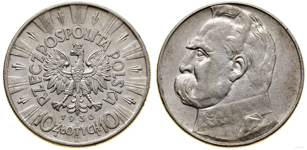 Polska, 10 złotych, 1936