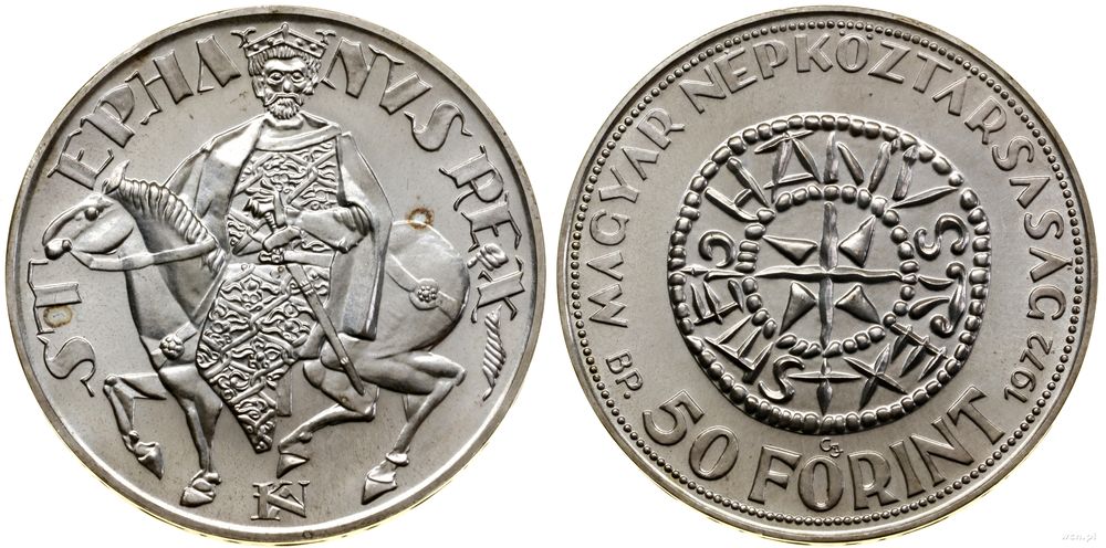Węgry, 50 forintów, 1972