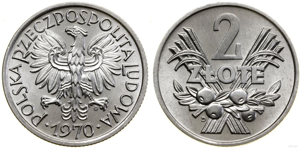 Polska, 2 złote, 1970