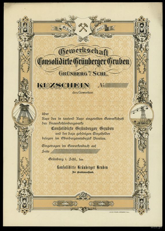 Polska, akcja (blanco), XX w.