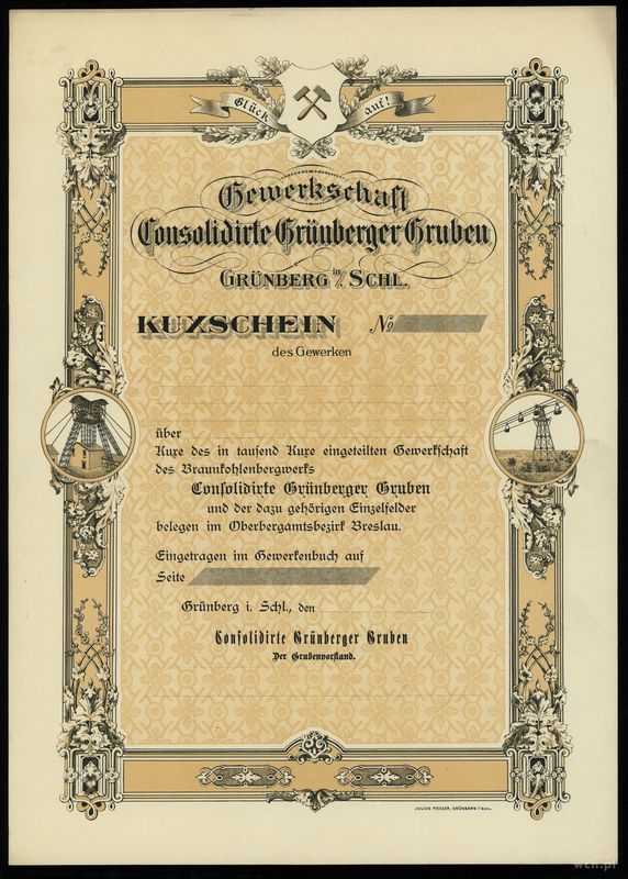 Polska, akcja (blanco), XX w.