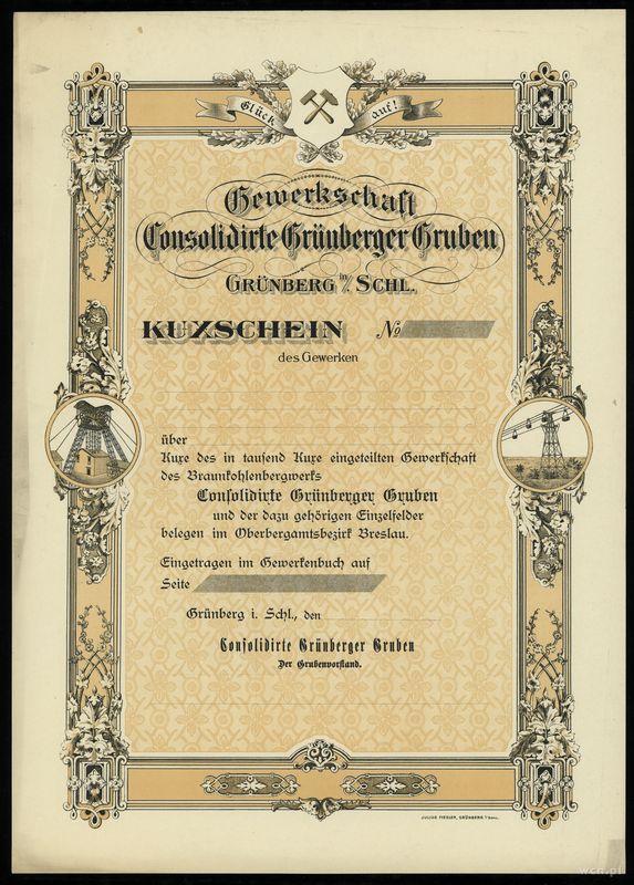 Polska, akcja (blanco), XX w.